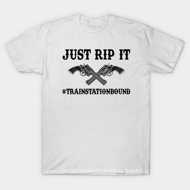 Just Rip It Train Station Bound T-Shirt by Robettino900